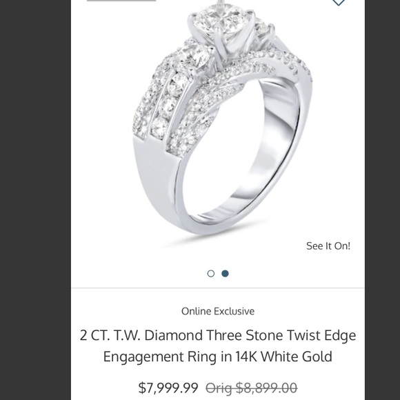 STUNNING 14K Engagement Ring — WILLING TO TRADE for jewelry or a Chanel bag 😘 - Picture 9 of 9